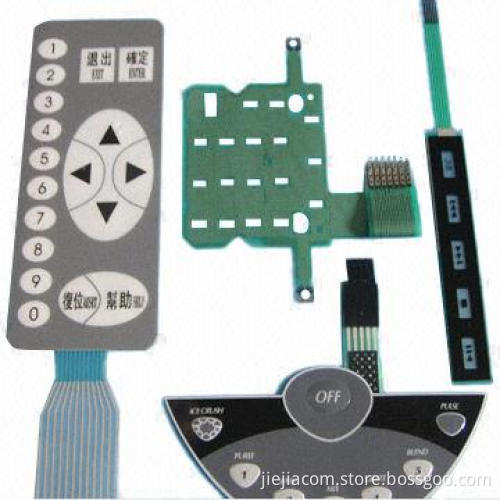 Metal dome LED membrane switches/membrane keypads